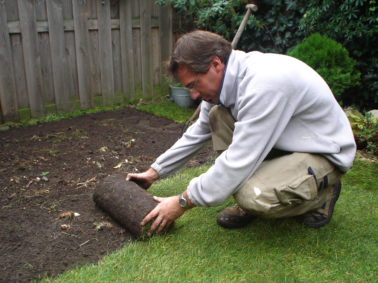 Gazon aanleg voorbeeld 1