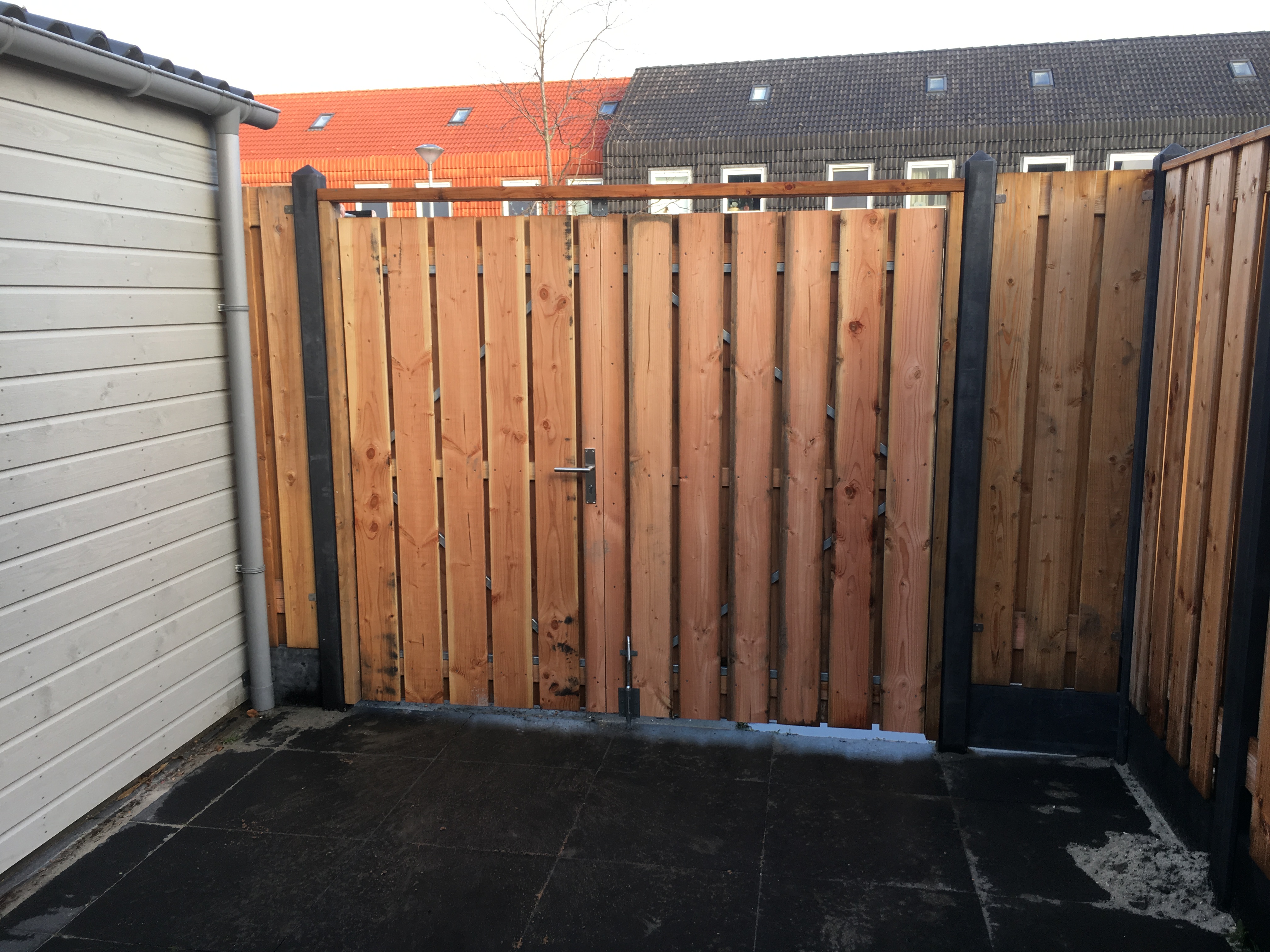 Schutting binnenzijde